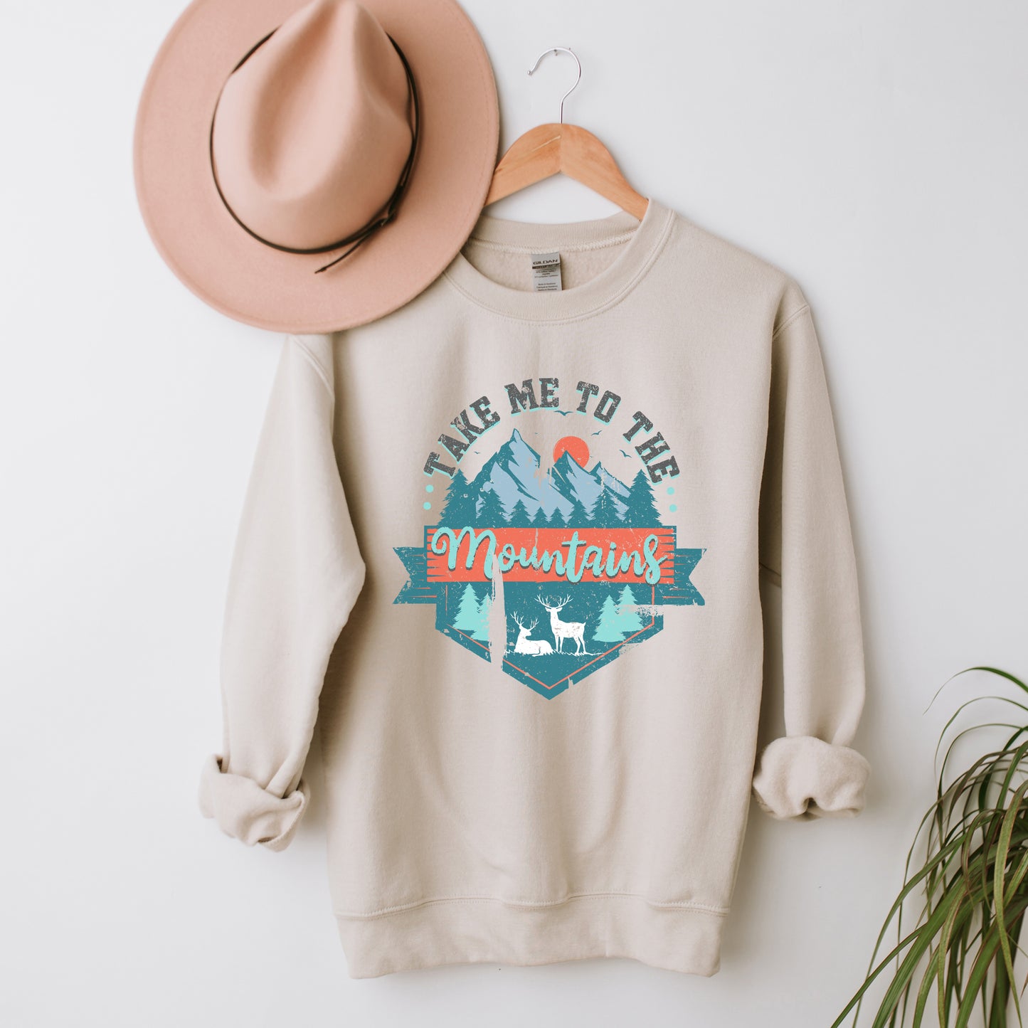 Take Me To The Mountains Colorful | Sweatshirt