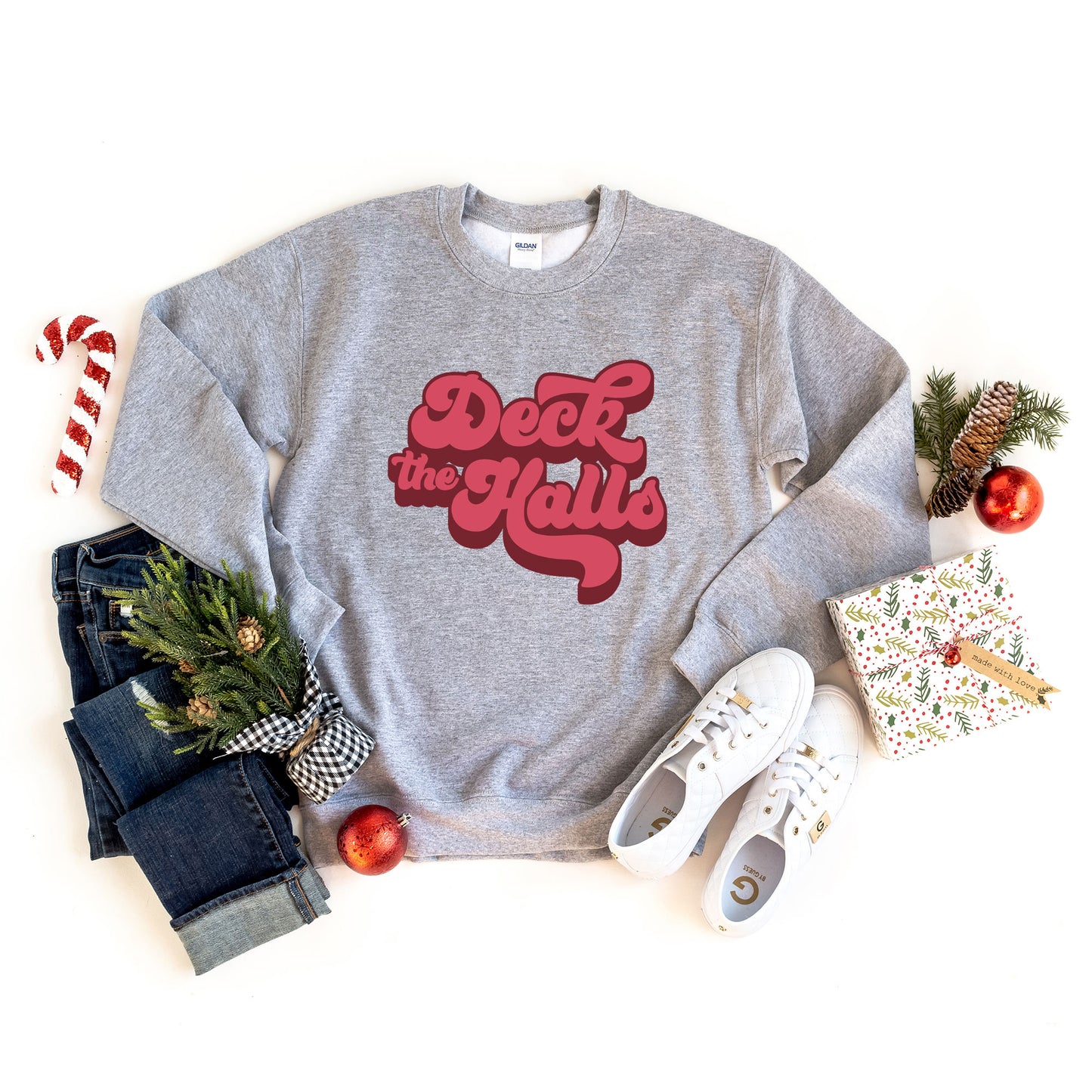 Retro Deck The Halls | Sweatshirt