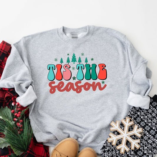 Retro Tis The Season Trees | Sweatshirt