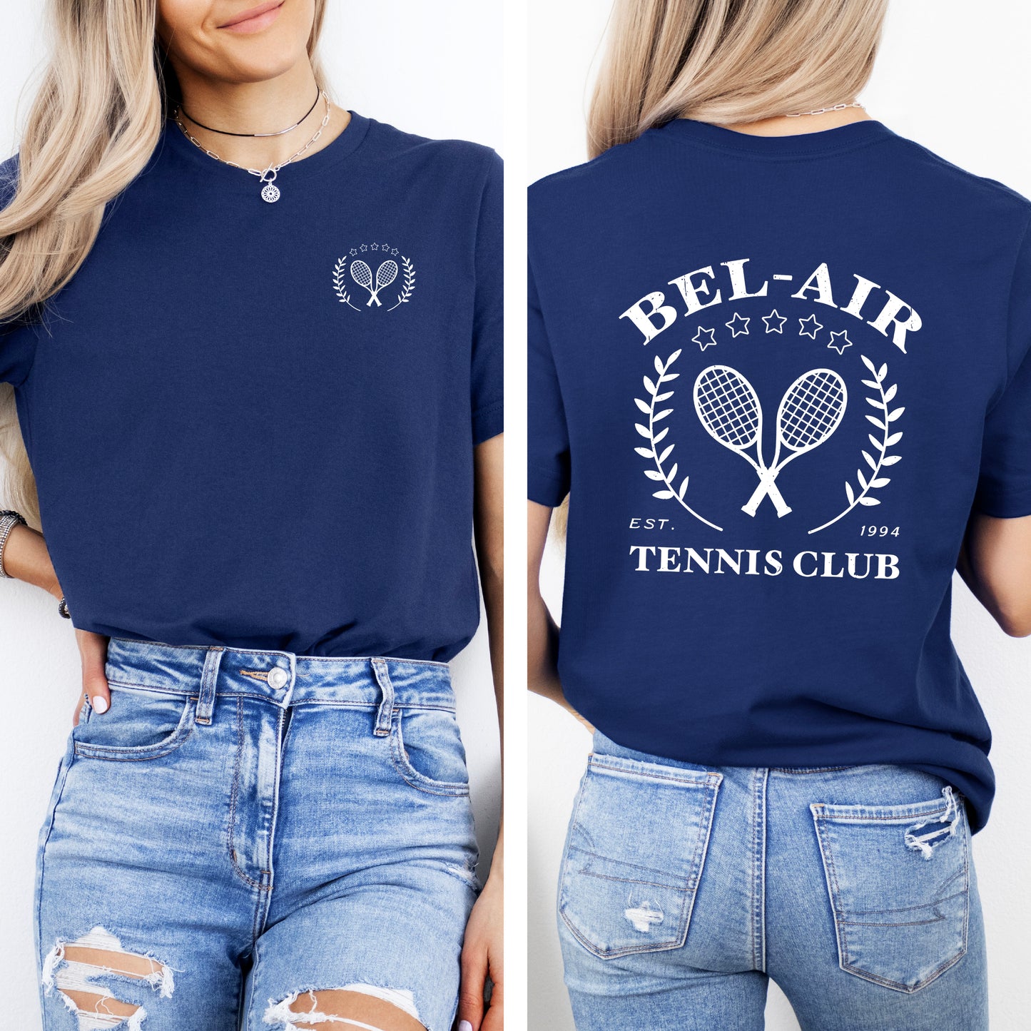 Bel Air Tennis Club | Front and Back Short Sleeve Crewneck