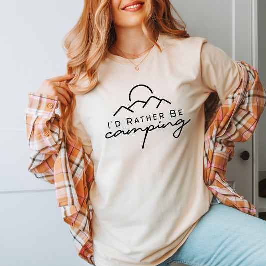 I'd Rather Be Camping | Short Sleeve Graphic Tee