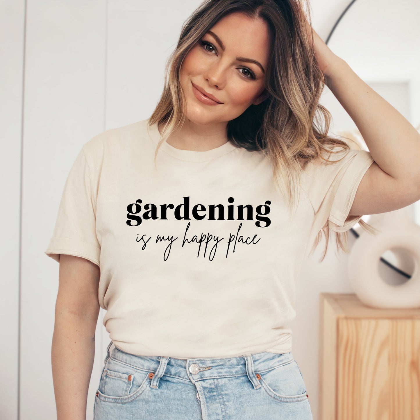 Gardening Is My Happy Place | Short Sleeve Graphic Tee