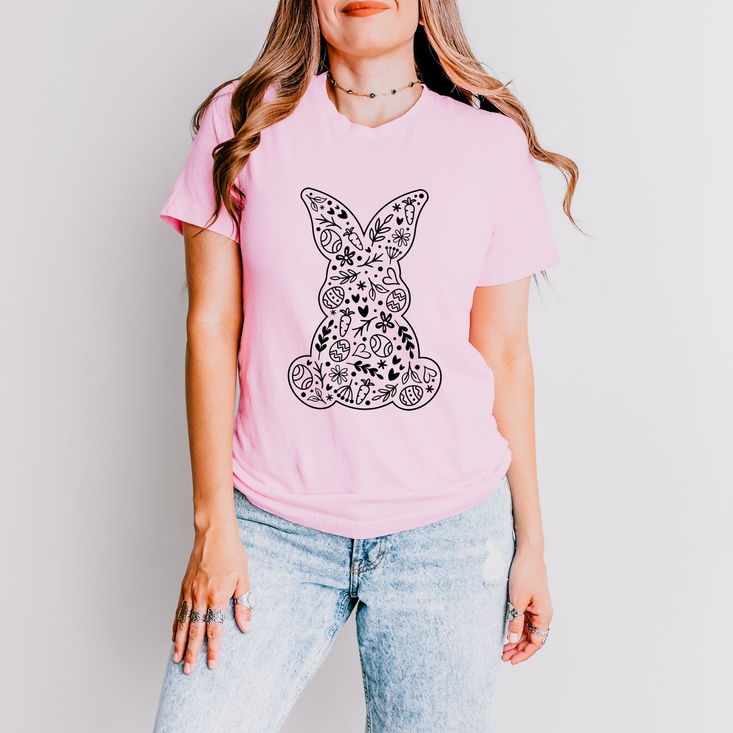 Easter Elements Bunny | Short Sleeve Graphic Tee