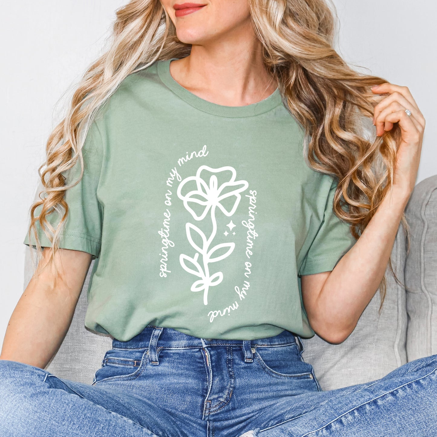 Springtime On My Mind | Short Sleeve Crew Neck