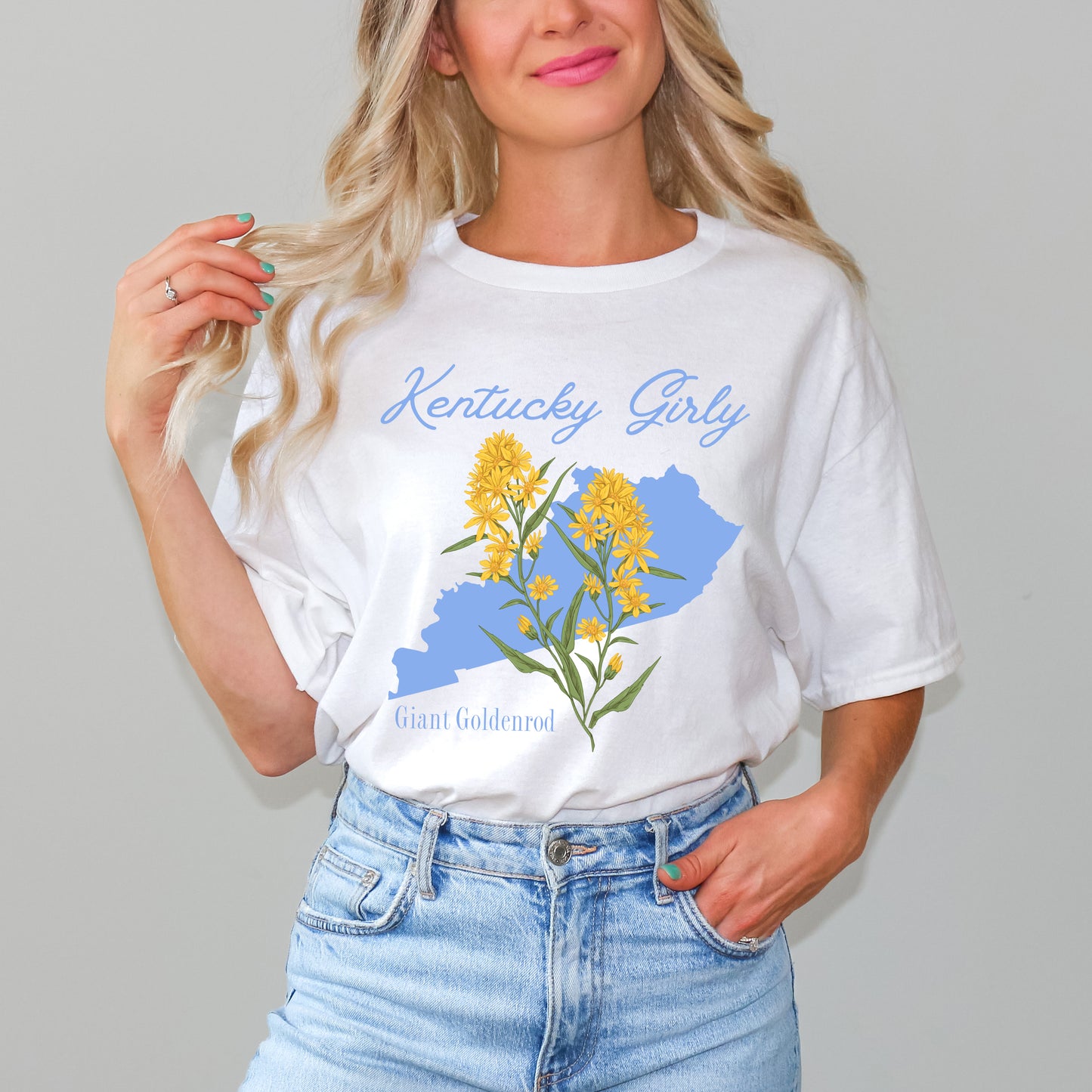 Kentucky Girly Flower | Short Sleeve Graphic Tee