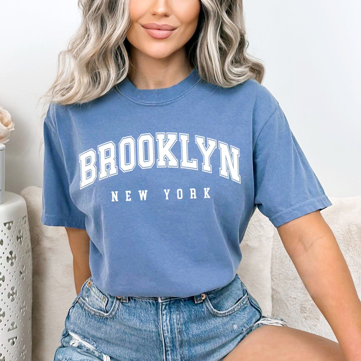 Brooklyn New York | Garment Dyed Short Sleeve Tee