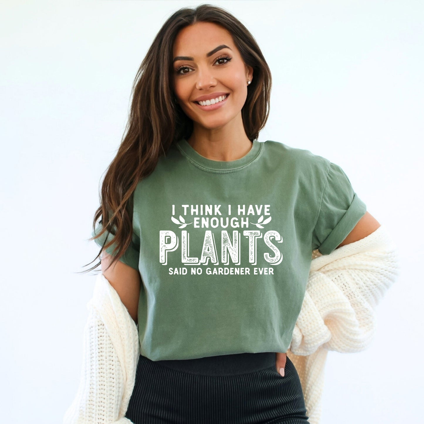 I Have Enough Plants Bold | Garment Dyed Short Sleeve Tee