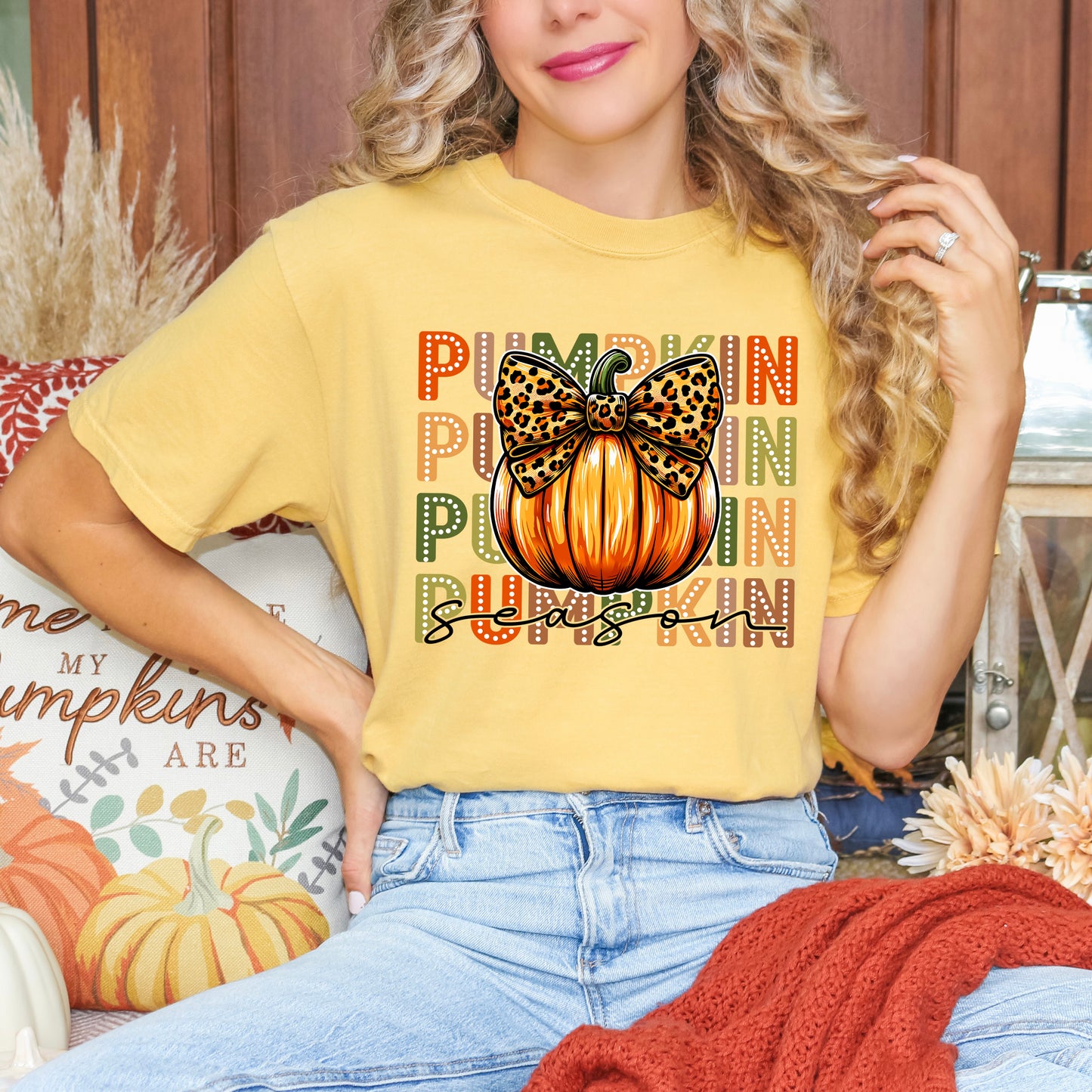 Coquette Pumpkin Season | Garment Dyed Tee