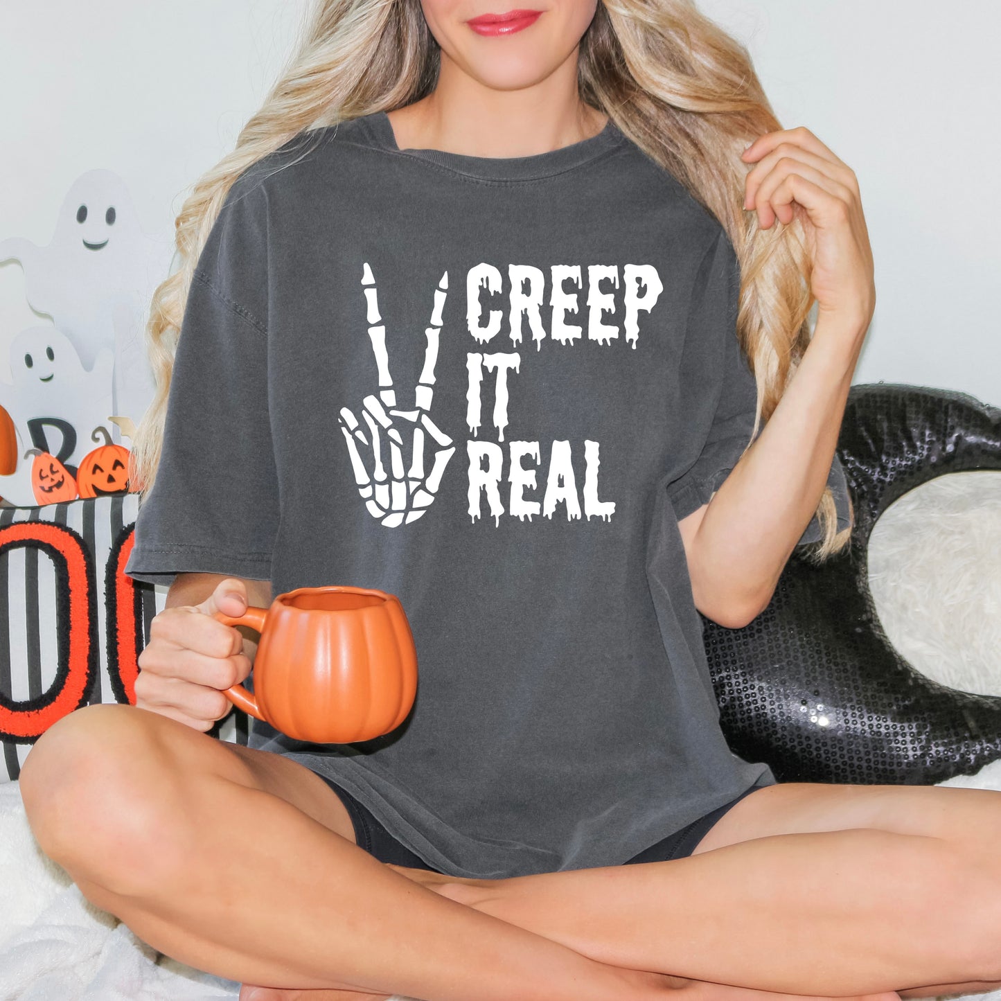 Creep It Real Peace | Garment Dyed Short Sleeve Tee