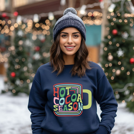 Retro Hot Cocoa Season | Sweatshirt