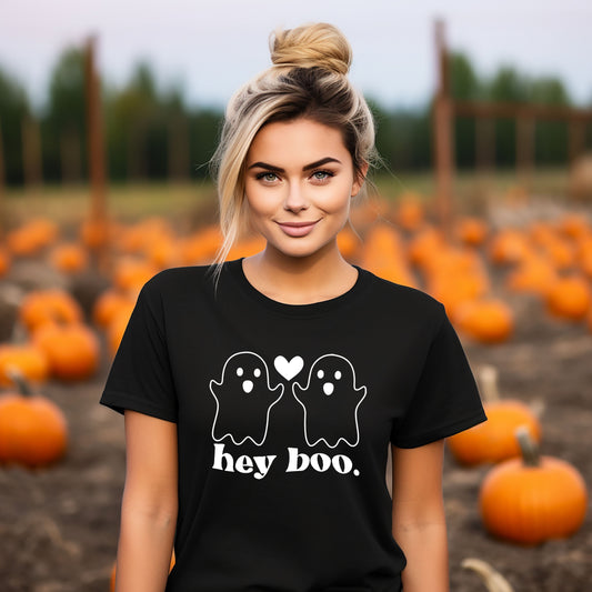 Ghosts Hey Boo | Short Sleeve Graphic Tee