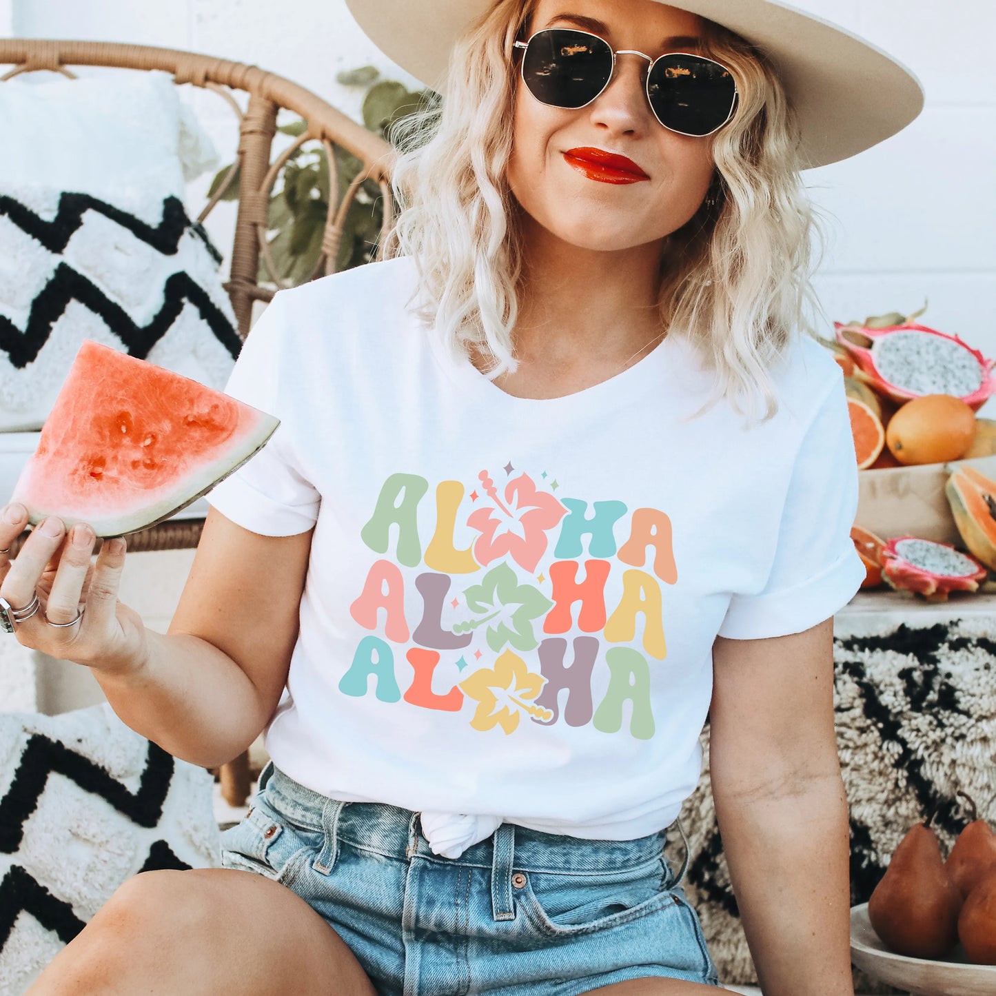 Aloha Wavy | Short Sleeve Graphic Tee