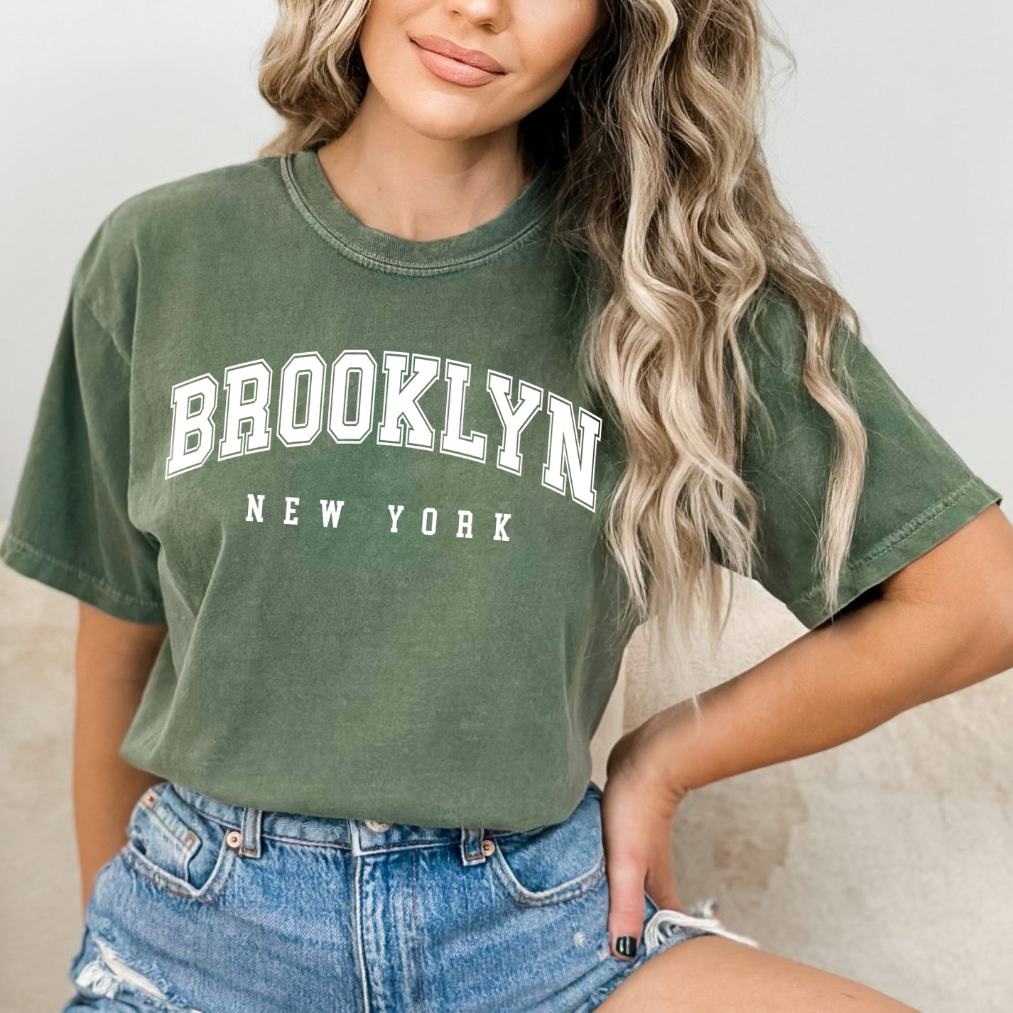 Brooklyn New York | Garment Dyed Short Sleeve Tee