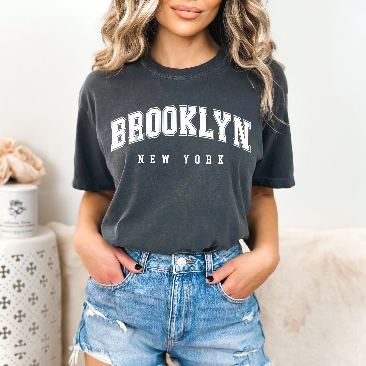 Brooklyn New York | Garment Dyed Short Sleeve Tee