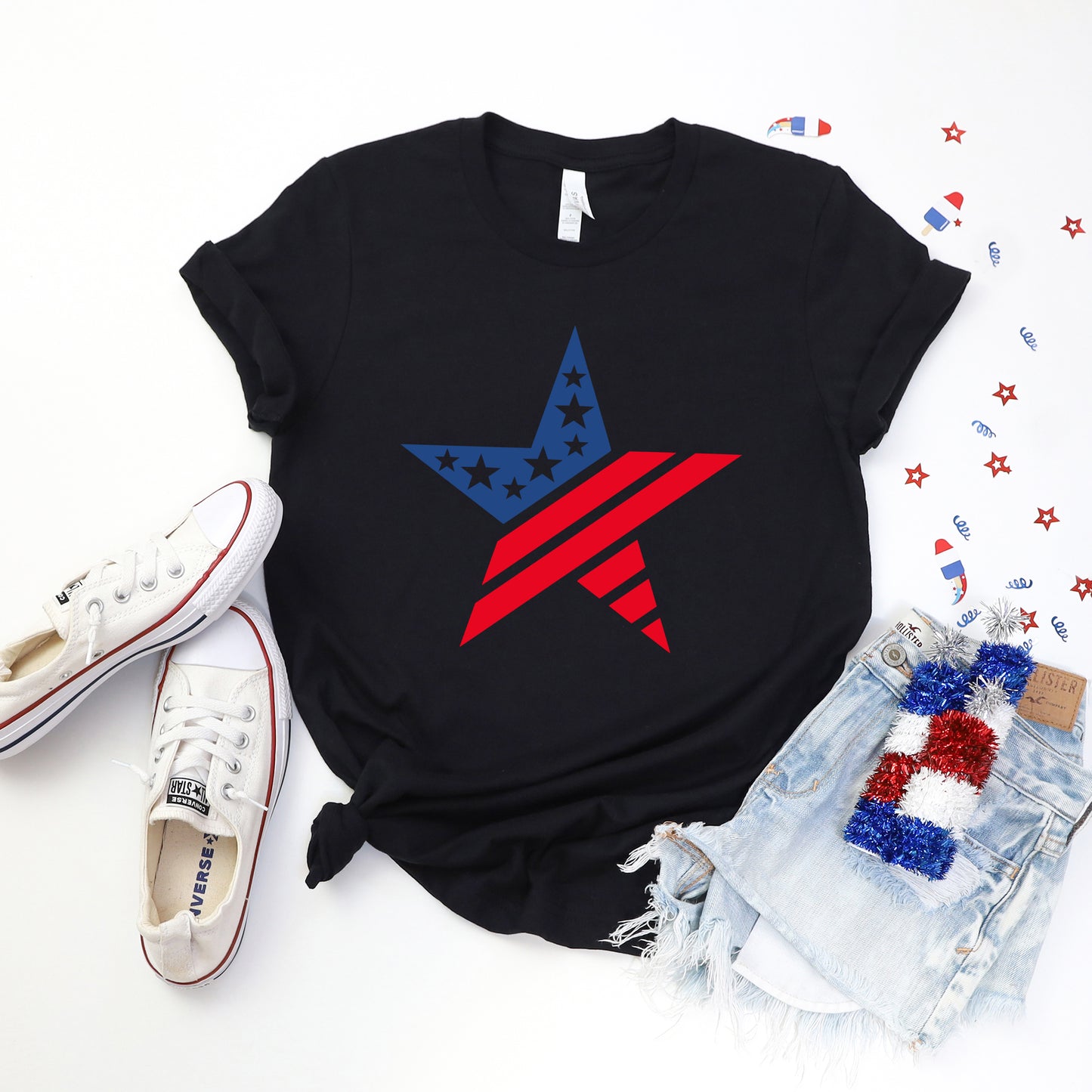 Patriotic Star | Short Sleeve Graphic Tee