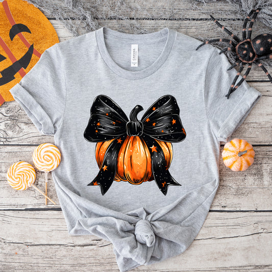 Coquette Halloween Pumpkin | Short Sleeve Graphic Tee