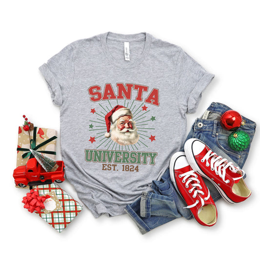 Santa University Stars | Short Sleeve Crew Neck