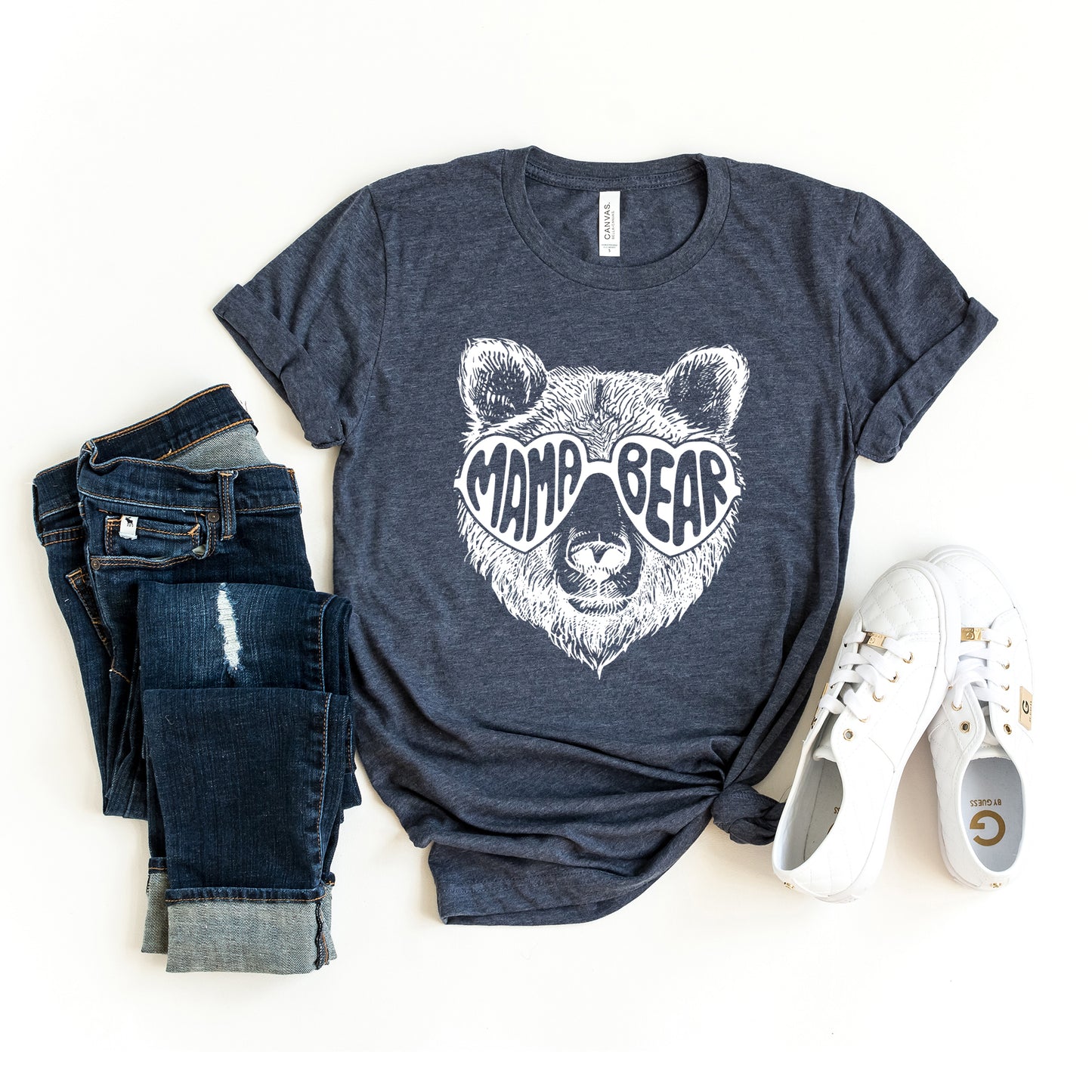 Mama Bear Sunglasses | Short Sleeve Graphic Tee