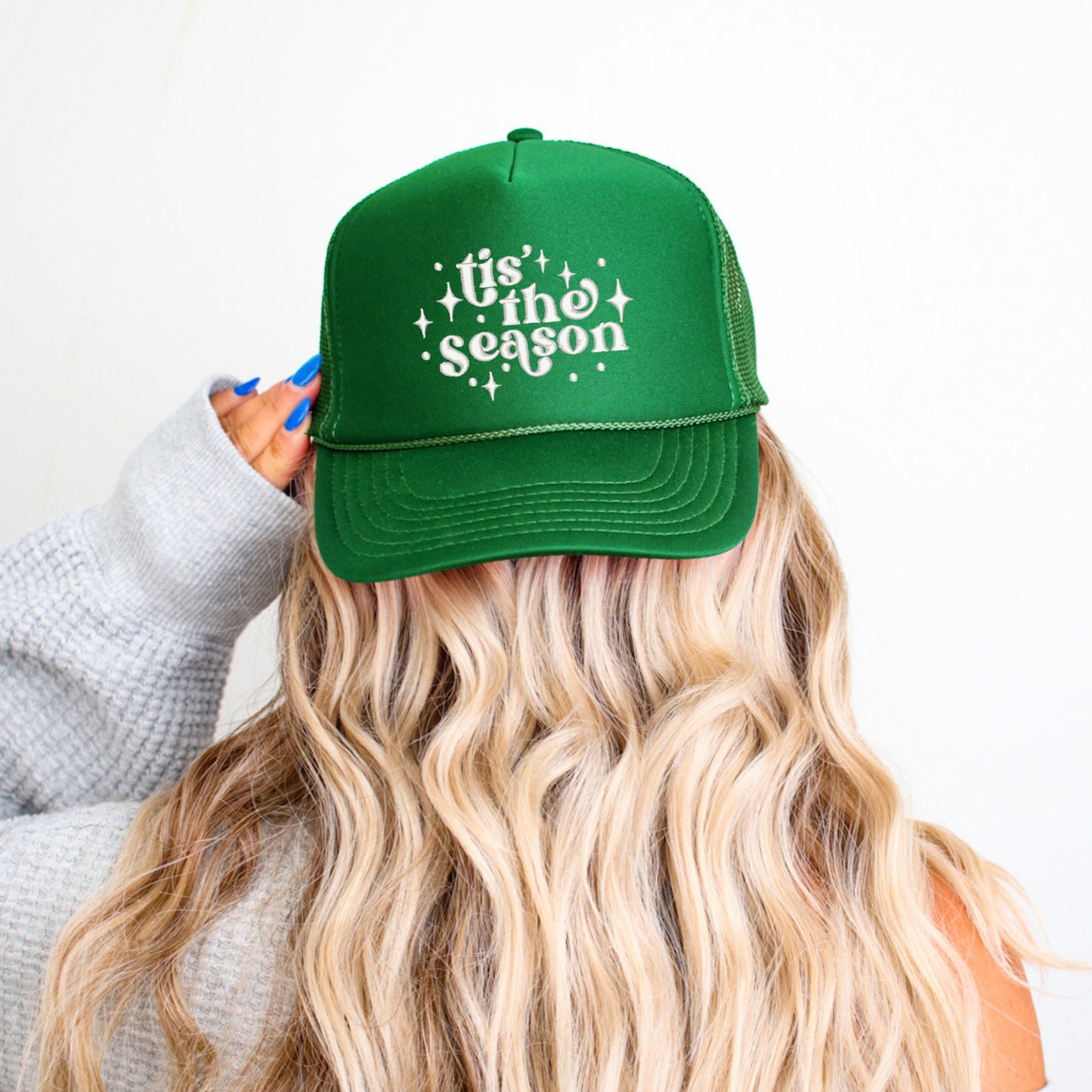 Embroidered Whimsical Tis The Season | Foam Trucker Hat