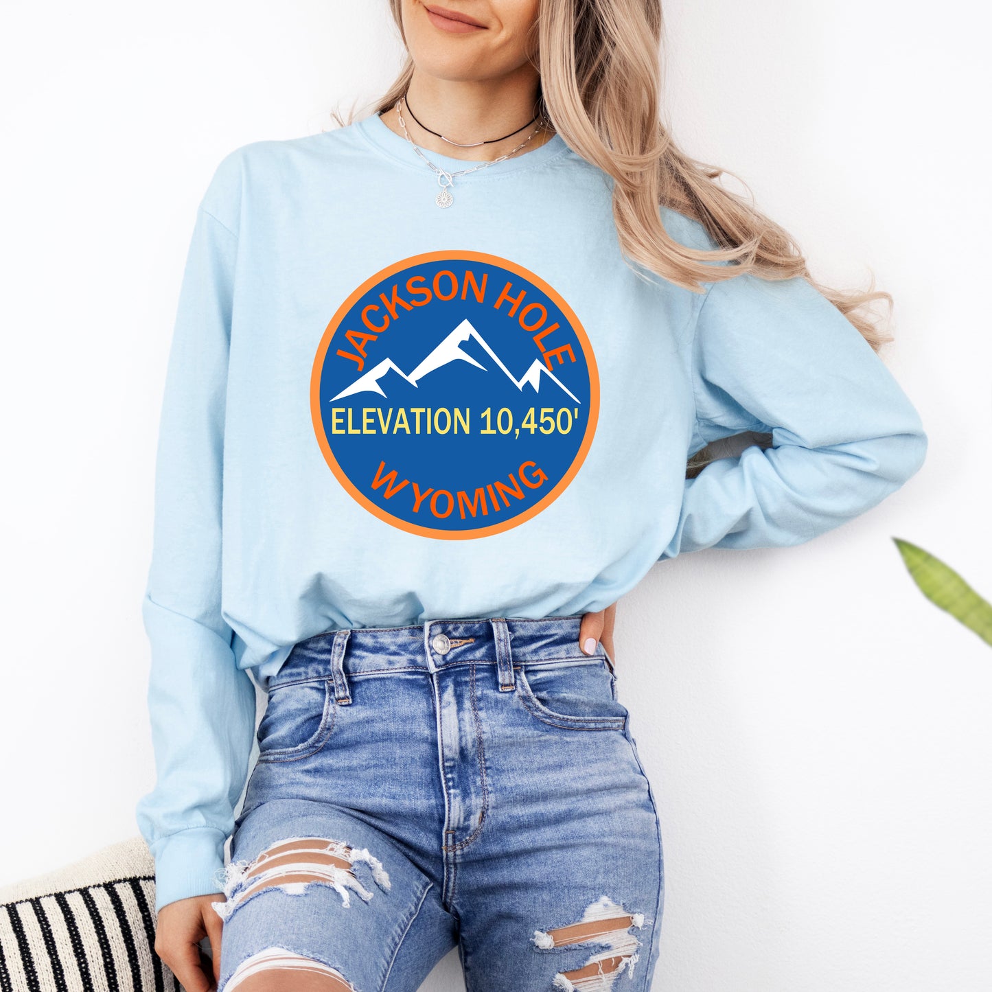 Jackson Hole Ski Resort | Garment Dyed Long Sleeve