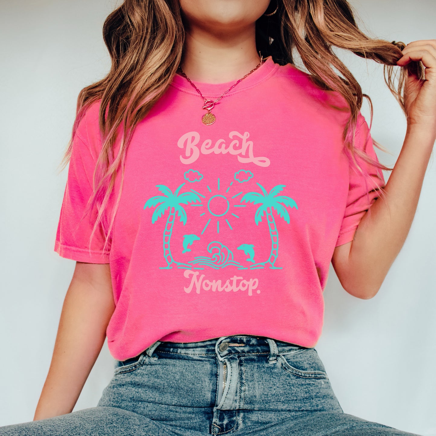 Beach Nonstop | Garment Dyed Short Sleeve Tee