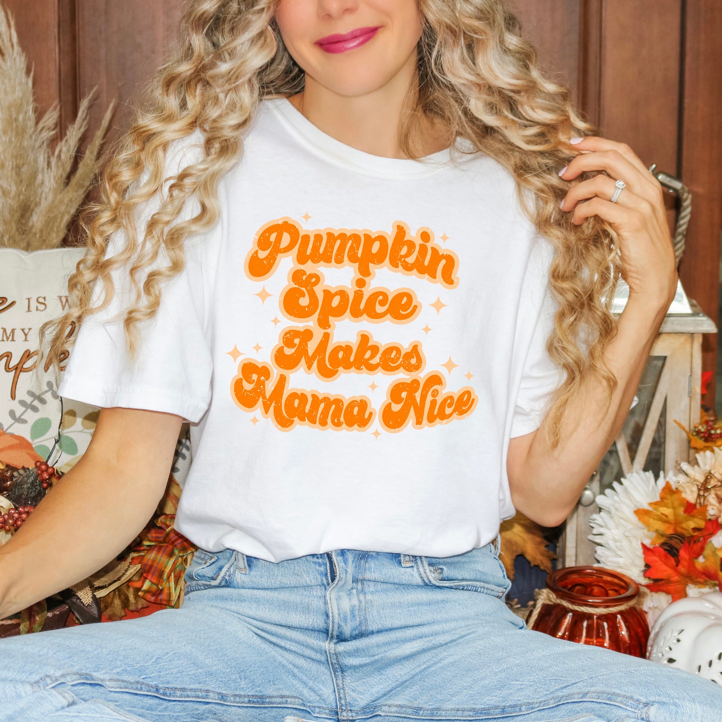 Pumpkin Spice Makes Mama Nice | Garment Dyed Tee