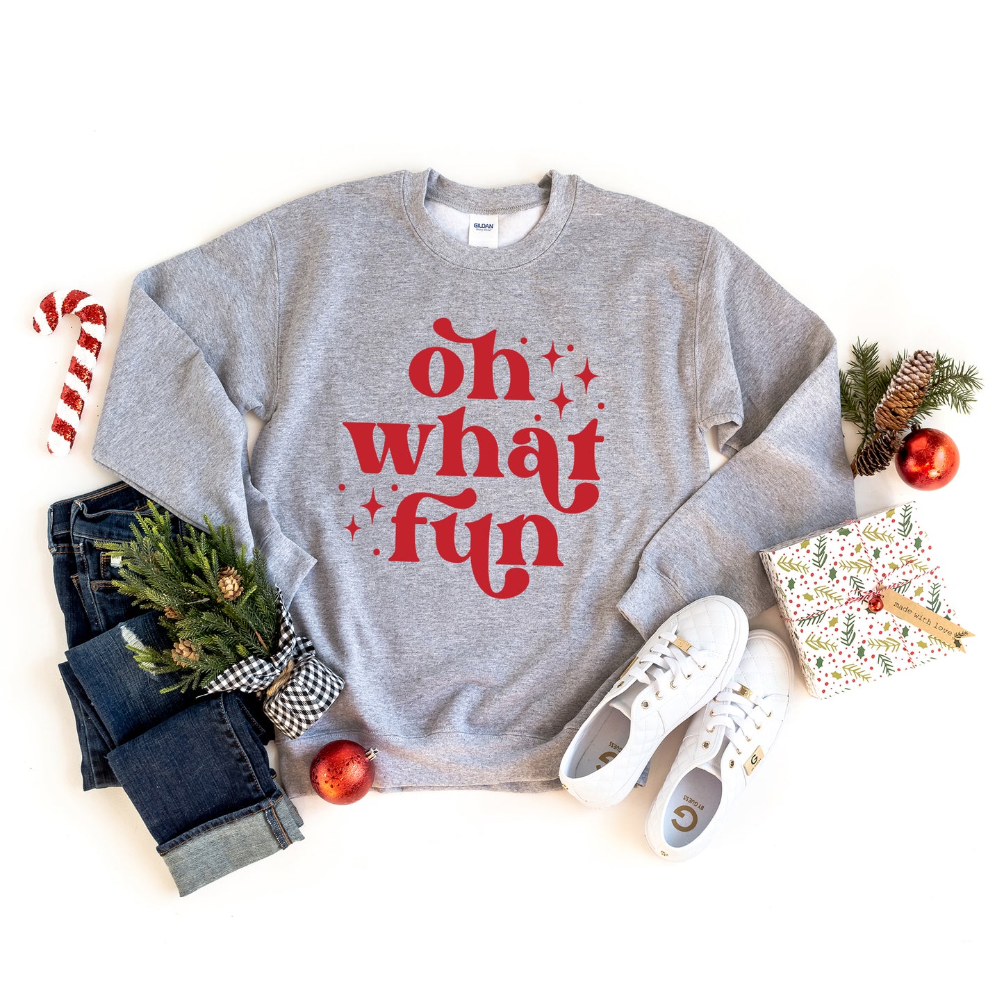 Whimsical Oh What Fun | Sweatshirt