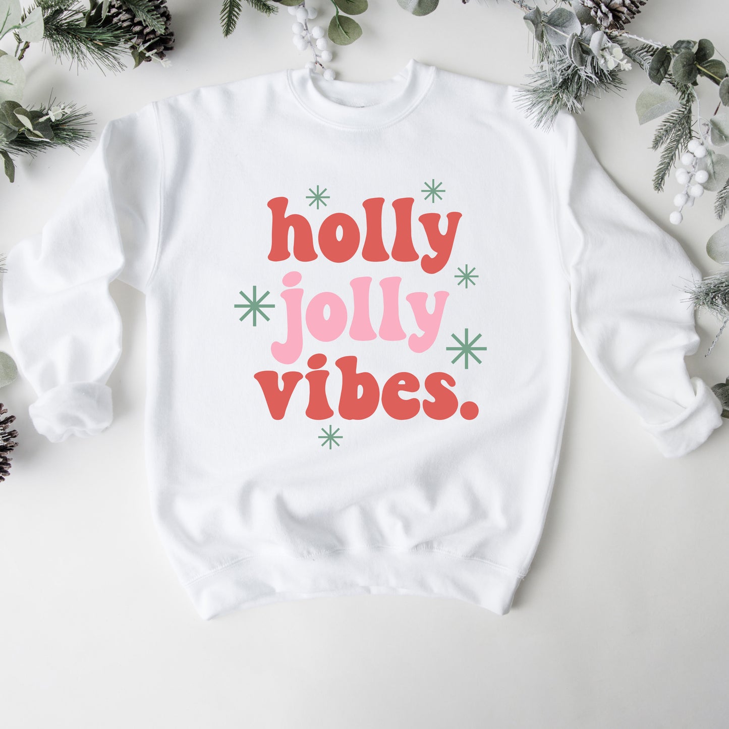 Retro Holly Jolly Vibes | Sweatshirt