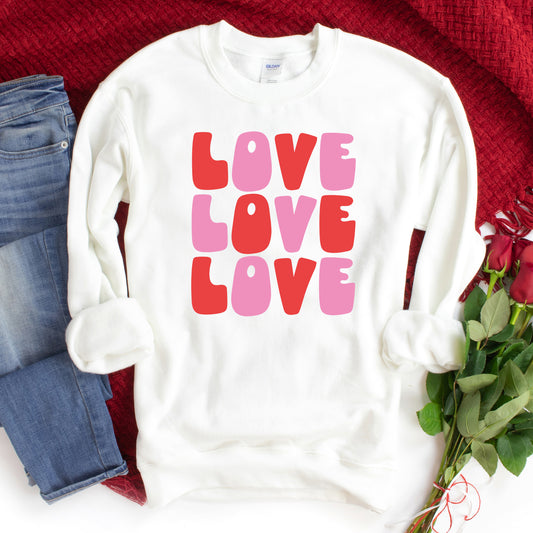 Love Stacked Bold | Sweatshirt