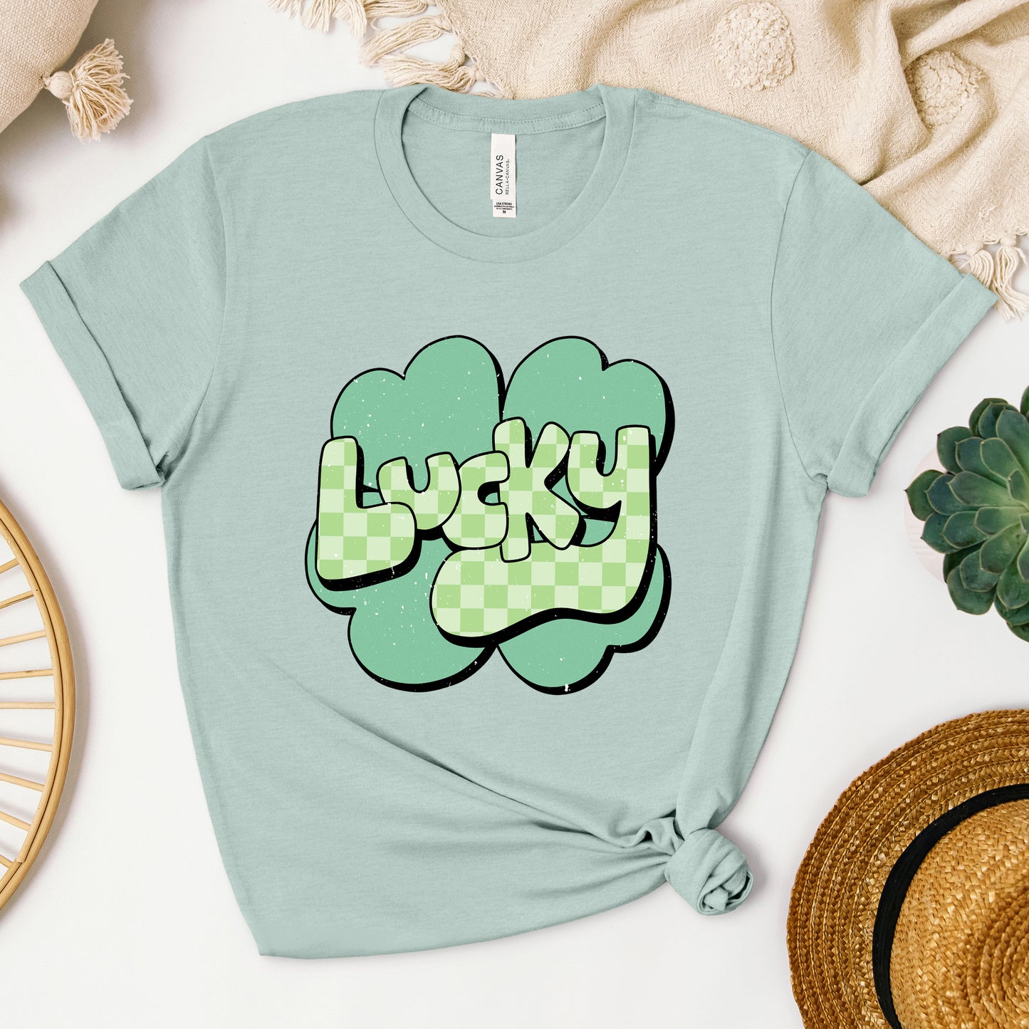 Lucky With Clover | Short Sleeve Crew Neck