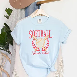 Softball Sports Club | Garment Dyed Short Sleeve Tee