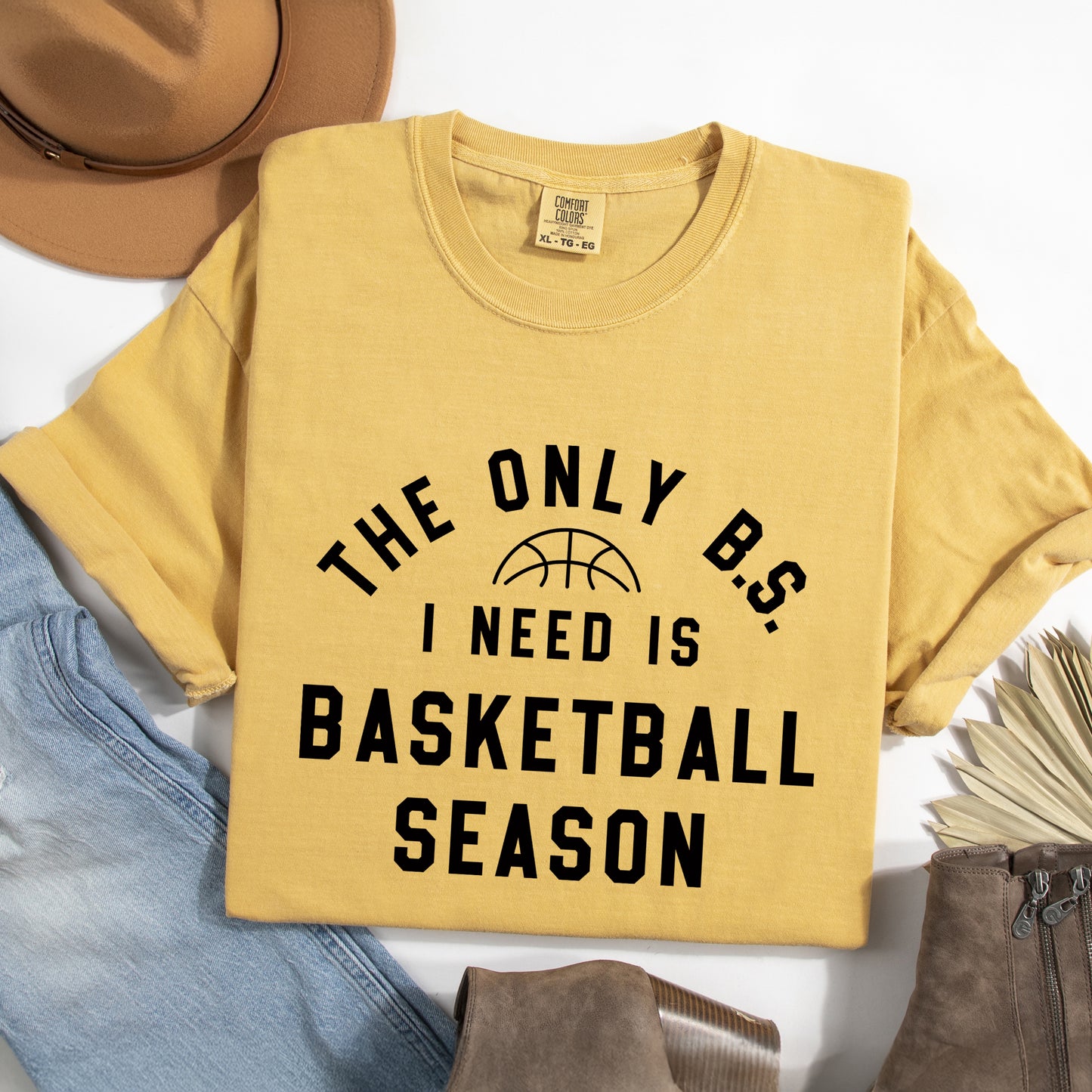 Basketball Season BS | Garment Dyed Short Sleeve Tee