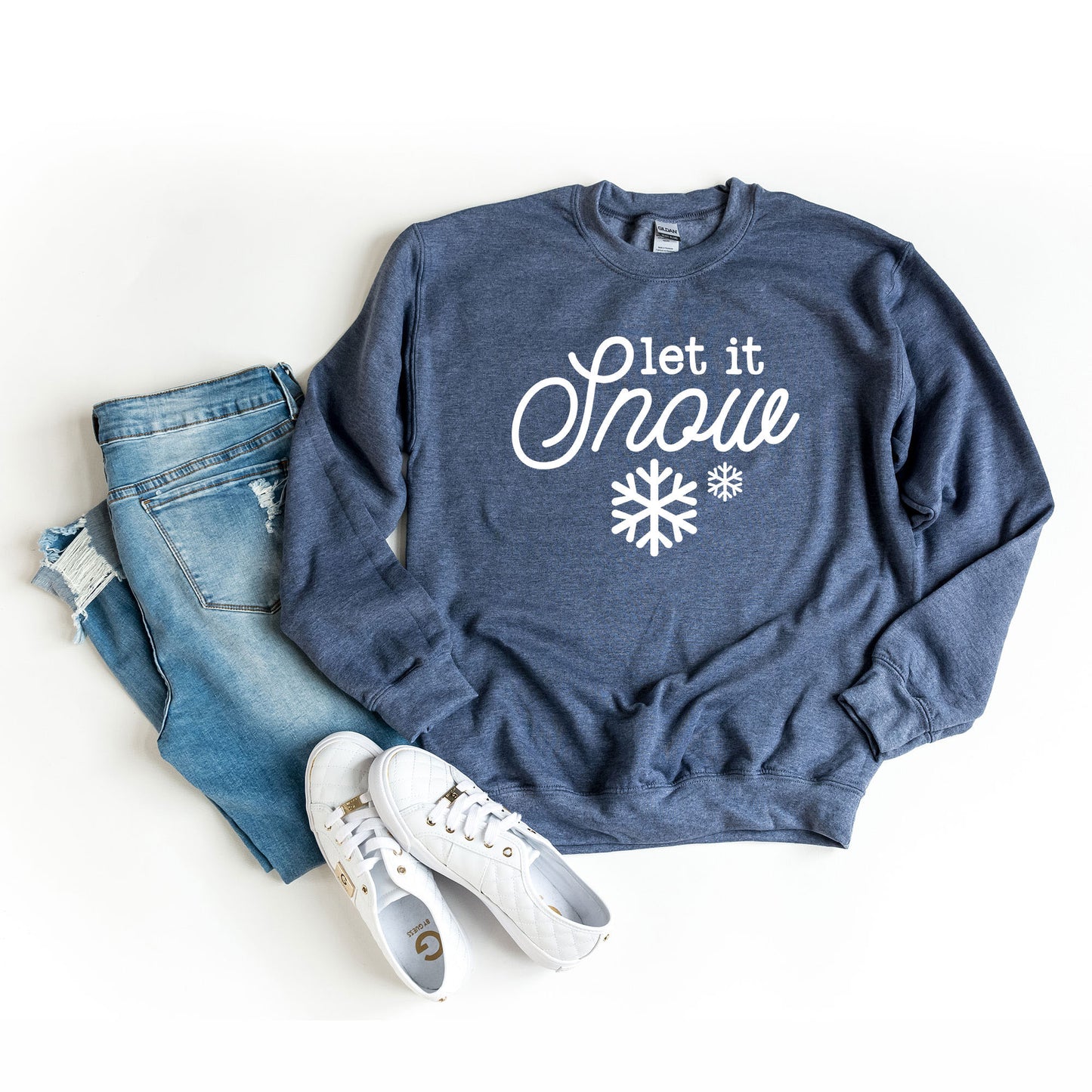 Let It Snow Snowflake | Sweatshirt