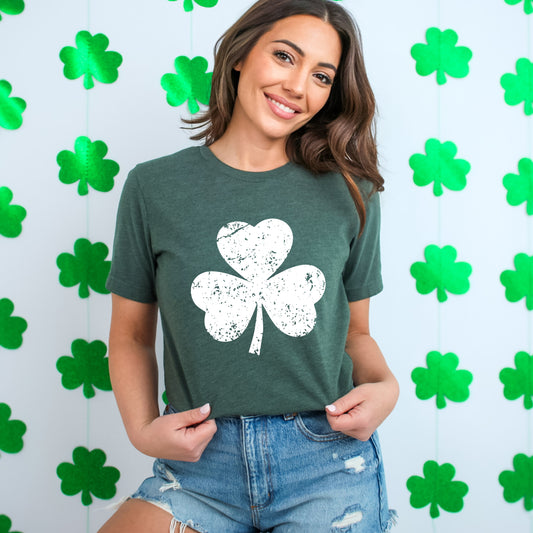 Clover Distressed | Short Sleeve Graphic Tee