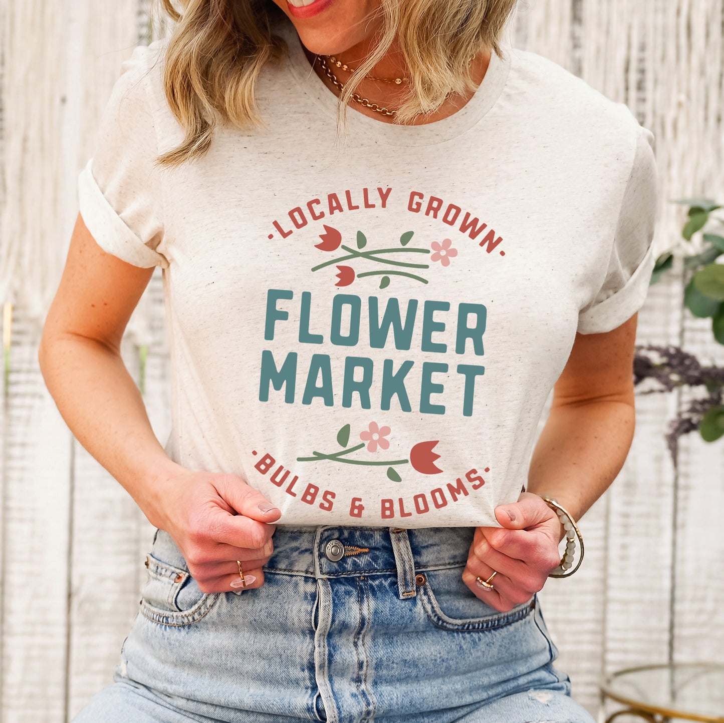 Locally Grown Flower Market | Short Sleeve Crew Neck