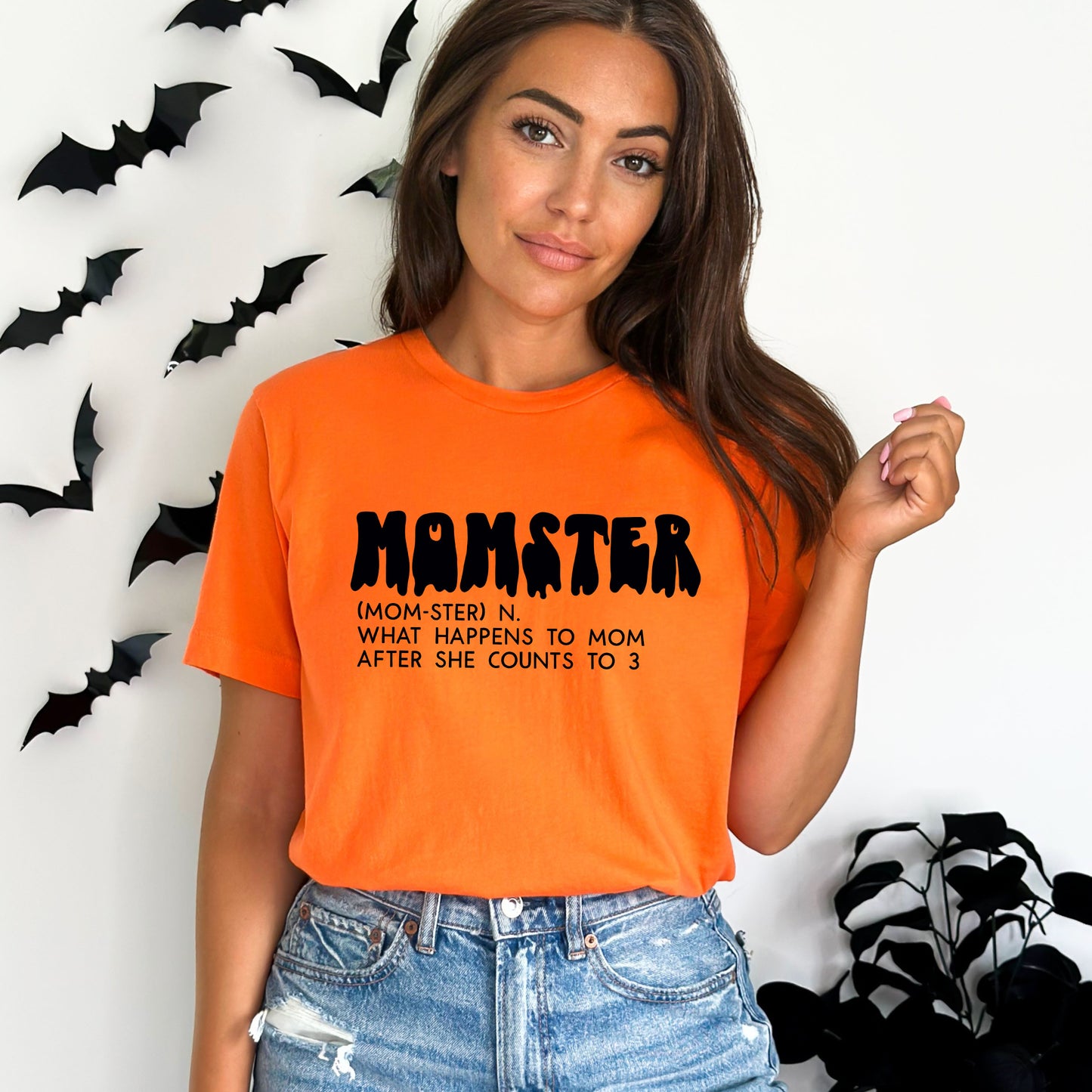 Halloween Momster Definition | Short Sleeve Crew Neck