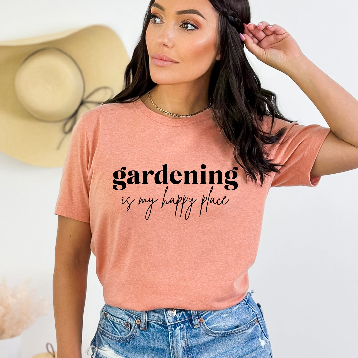 Gardening Is My Happy Place | Short Sleeve Graphic Tee