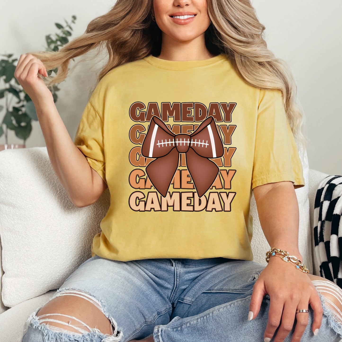 Coquette Football Game Day | Garment Dyed Tee