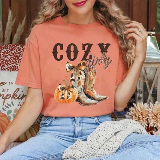 Coquette Fall Western Boots | Garment Dyed Tee
