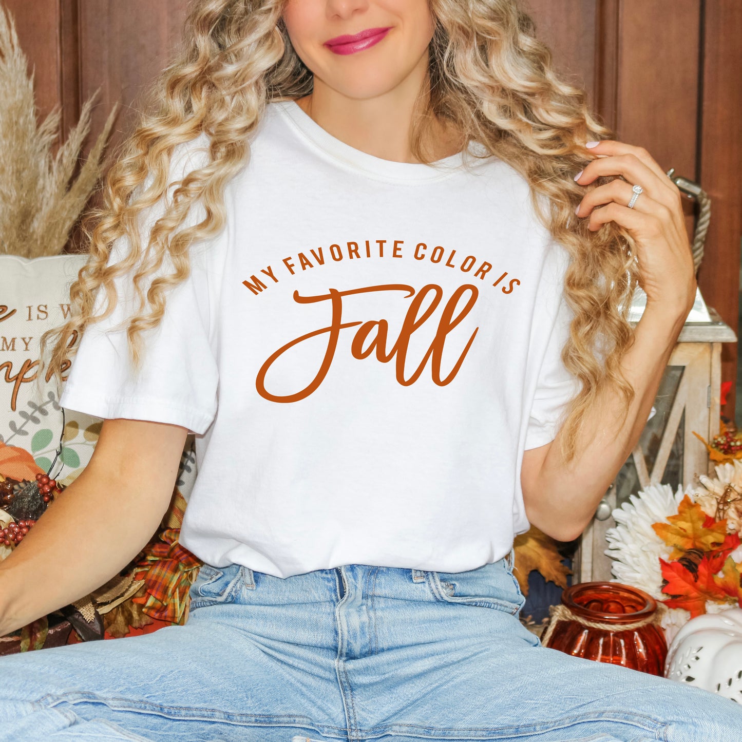 My Favorite Color Is Fall | Garment Dyed Short Sleeve Tee