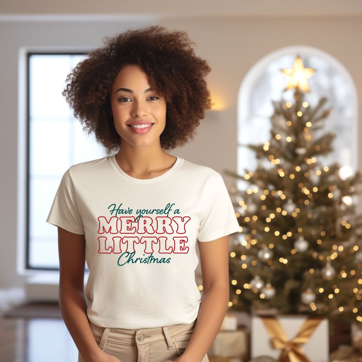 Merry Little Christmas | Short Sleeve Graphic Tee