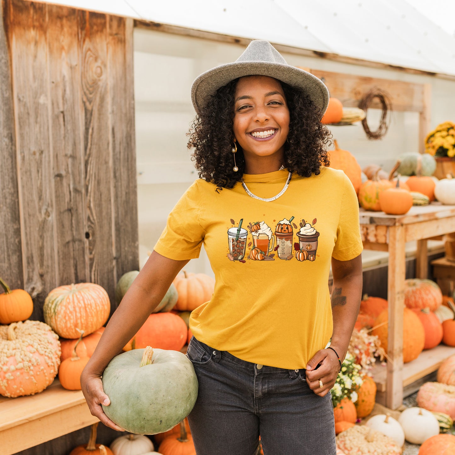 Fall Lattes | Short Sleeve Graphic Tee