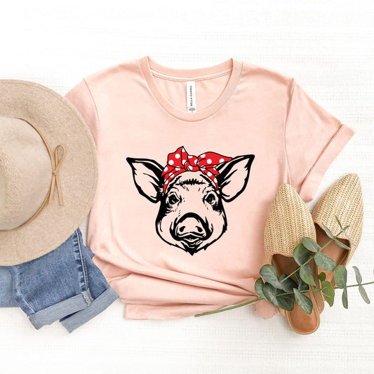 Pig and Bandana | Short Sleeve Graphic Tee