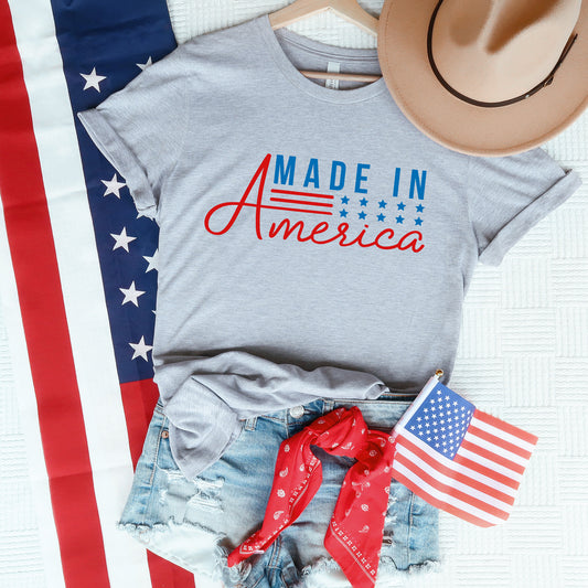 Made In America Stars and Stripes | Short Sleeve Graphic Tee