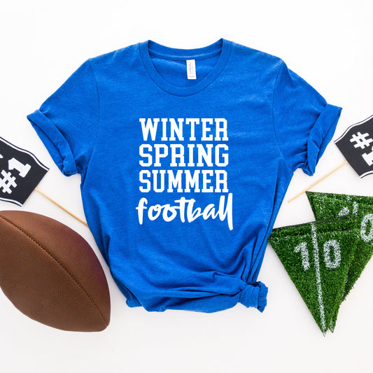 Winter Spring Summer Football | Short Sleeve Graphic Tee