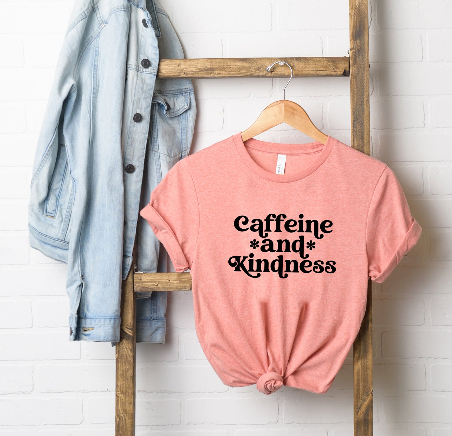 Caffeine And Kindness | Short Sleeve Crew Neck