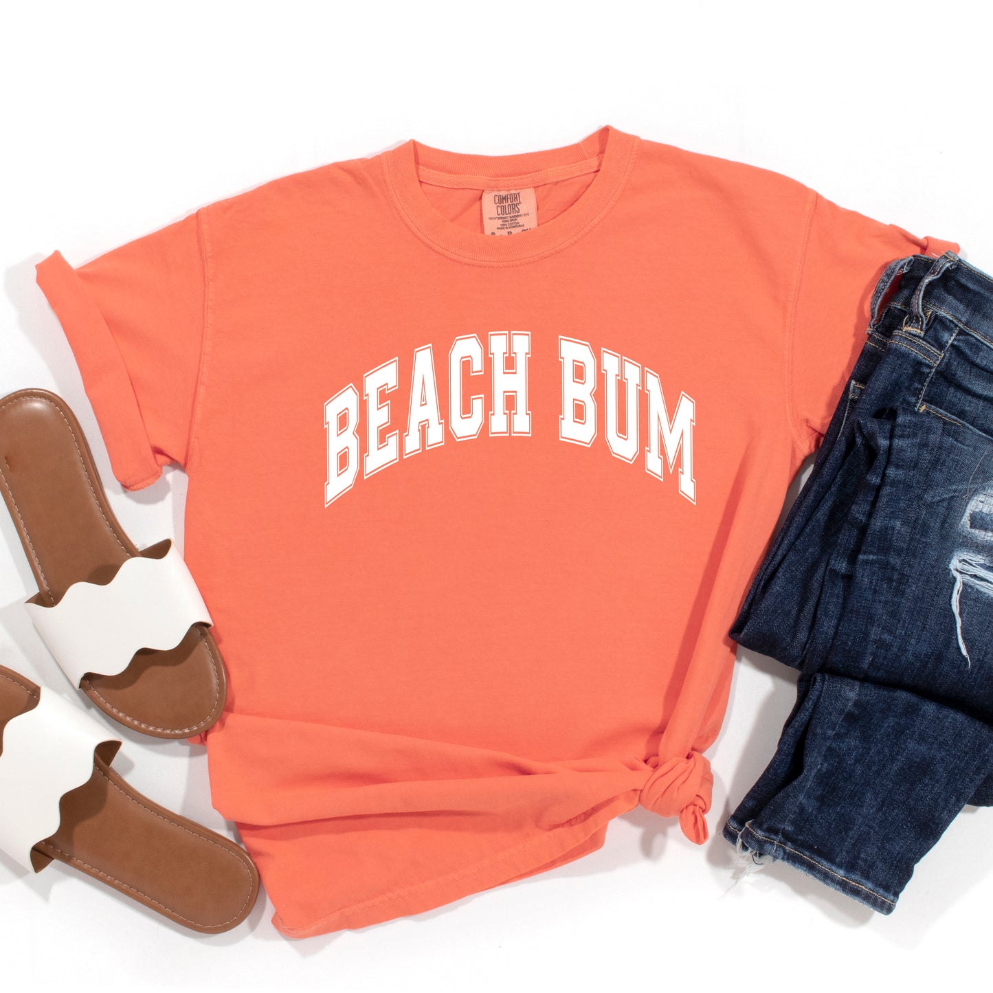 Varsity Beach Bum | Garment Dyed Short Sleeve Tee