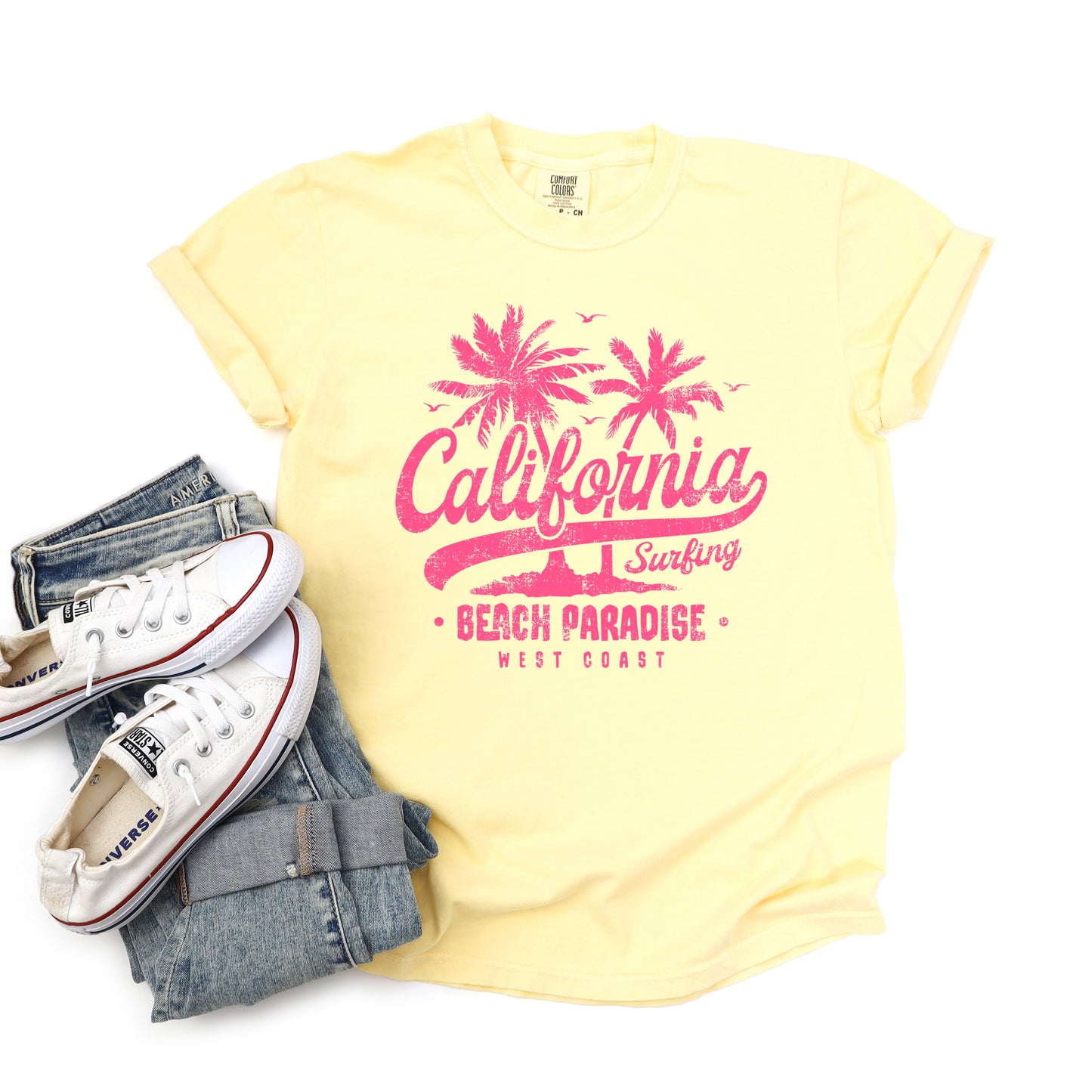 California Beach Paradise | Garment Dyed Short Sleeve Tee