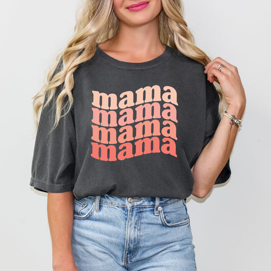 Retro Mama Wave | Garment Dyed Short Sleeve Tee