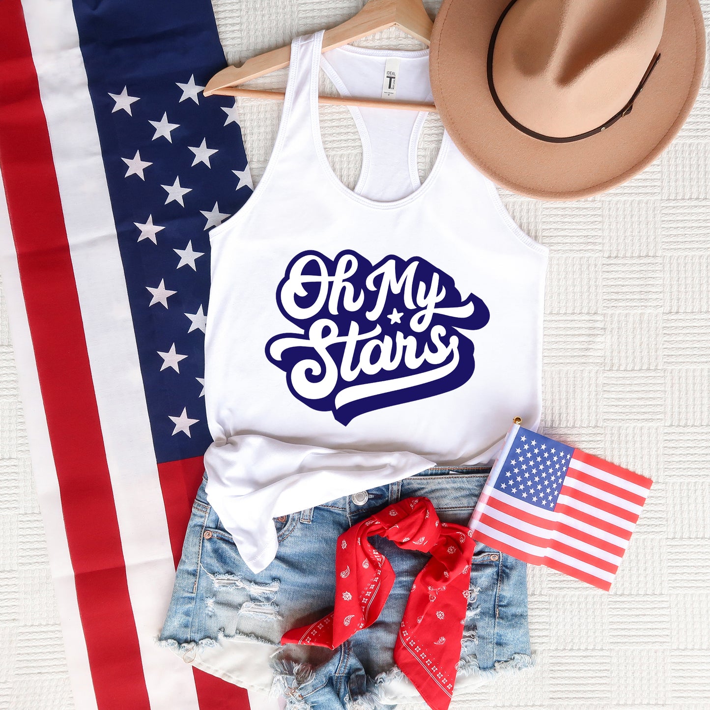 Oh My Stars Retro | Racerback Tank